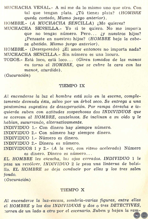 TEATRO BREVE, 1969 - PLÁ/DOMÍNGUEZ - HISTORIA DE UN NÚMERO DE JOSEFINA PLÁ